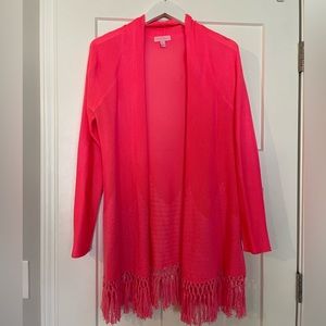 Lilly Pulitzer Tatum Cardigan Hot Pink M